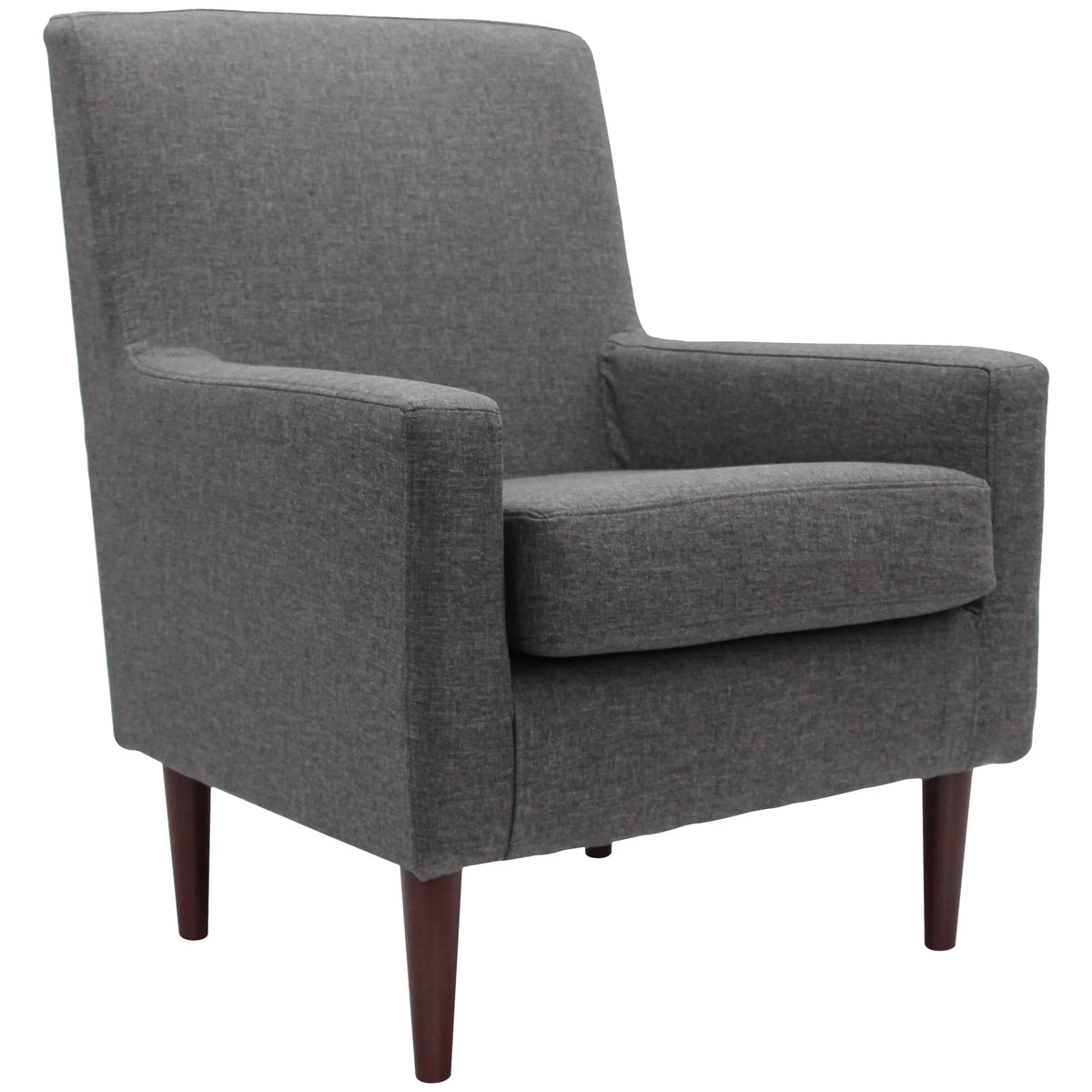 Navy Polyester Fabric Arm Chair T64105