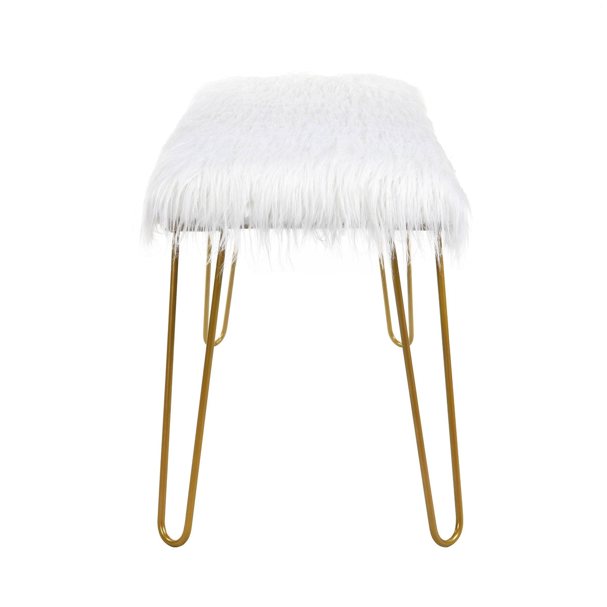 Silver / White Long Bench S339314