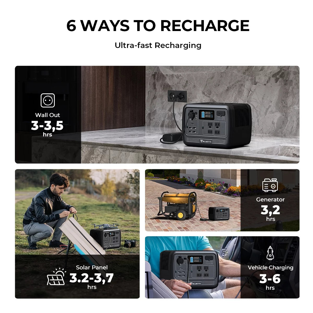 700W 537Wh LiFePO4 Portable Power Station V17535