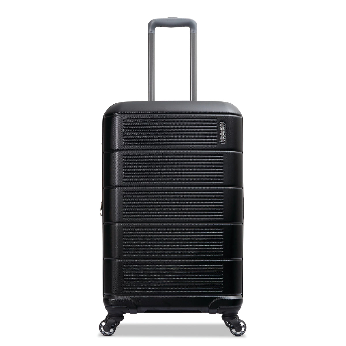 Hardside Medium Checked Spinner Luggage Jet Black S8516