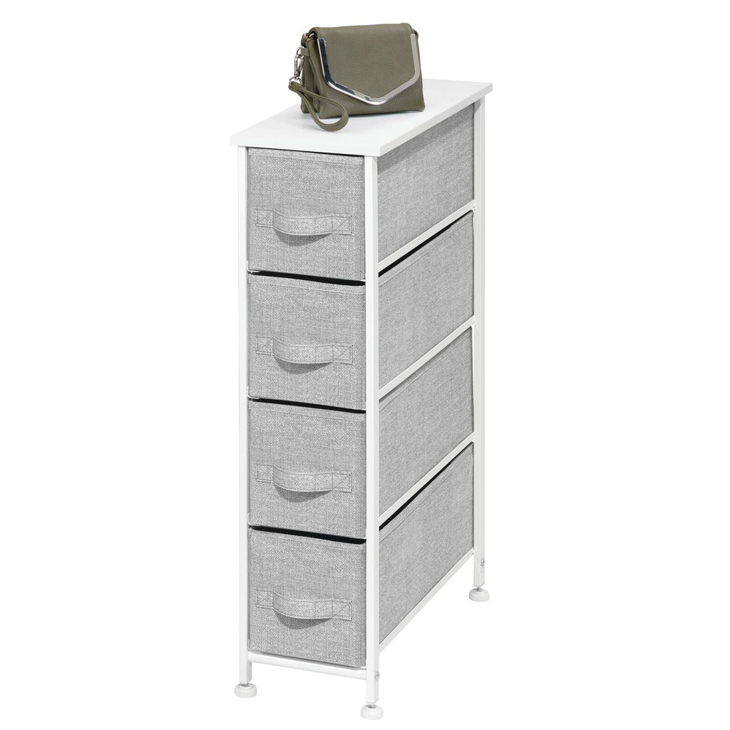 Narrow 4 Fabric Drawers Dresser C434556