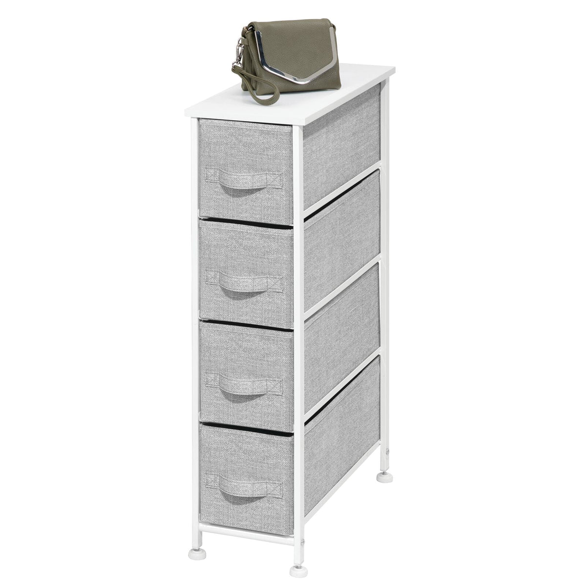 Narrow 4 Fabric Drawers Dresser C434556
