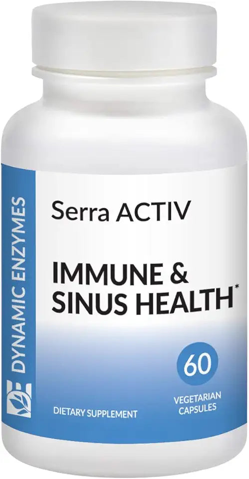 60 Vegan Capsules Serrapeptase Systemic Enzymes Z89200