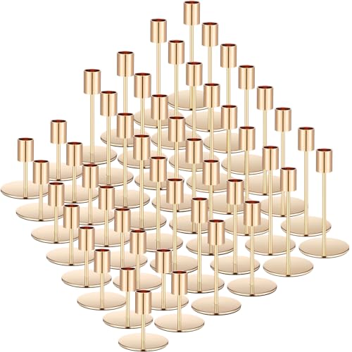 36 Pcs Matte Black Metal Candle Holders N16961