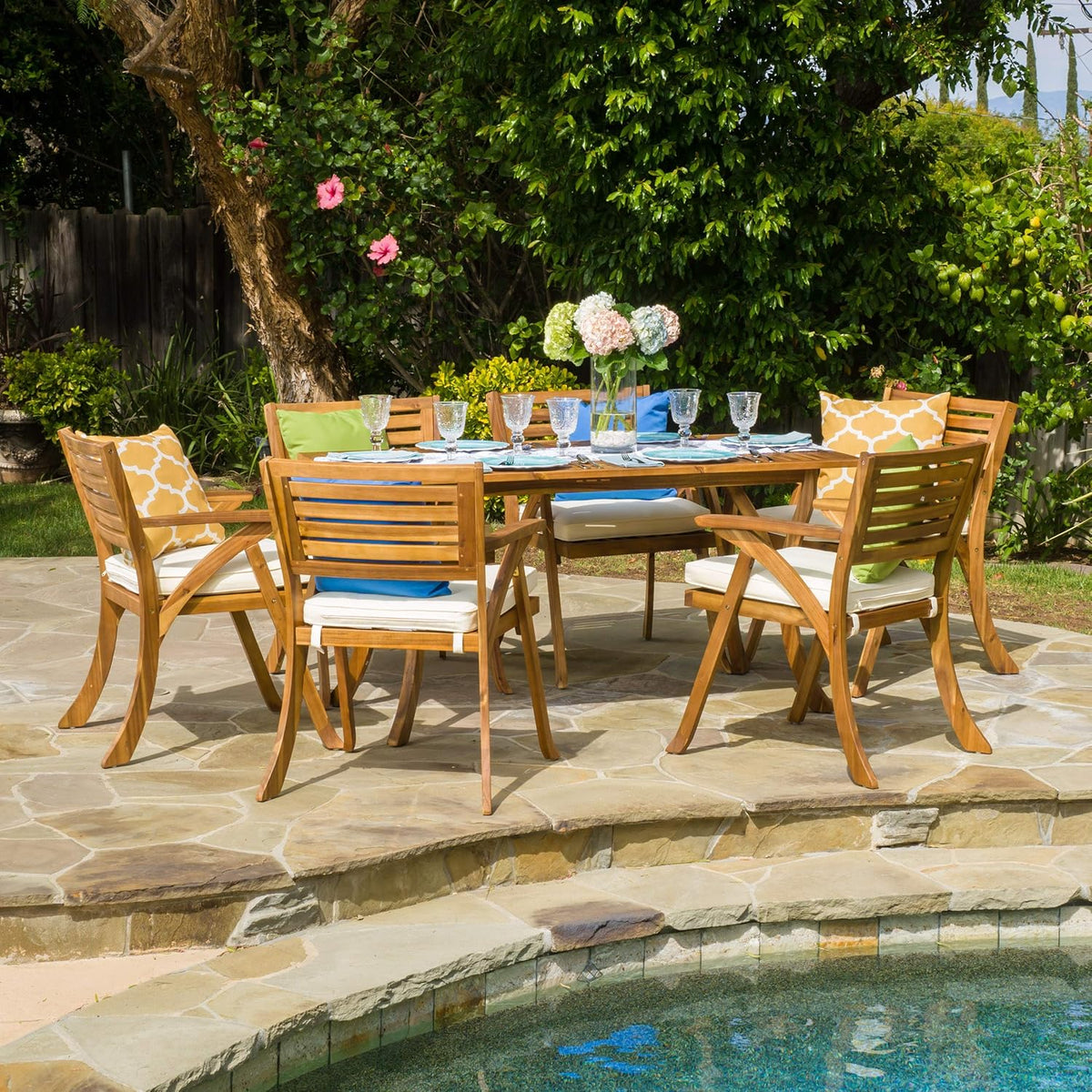 Acacia 7 Pcs Dining Set B879879