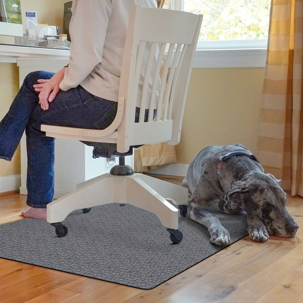 Gray Desk Chair Mat H361232
