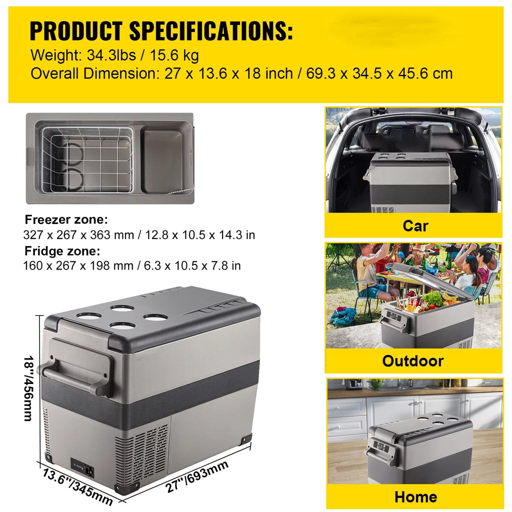 20L Portable Compact Refrigerator Freezer O48479