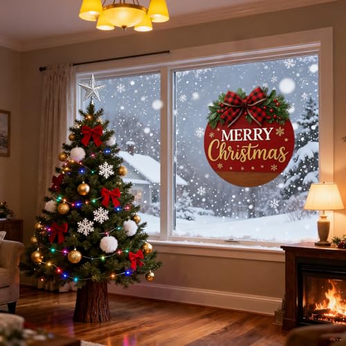 Christmas Wreath Hanging Sign with Bow K31613