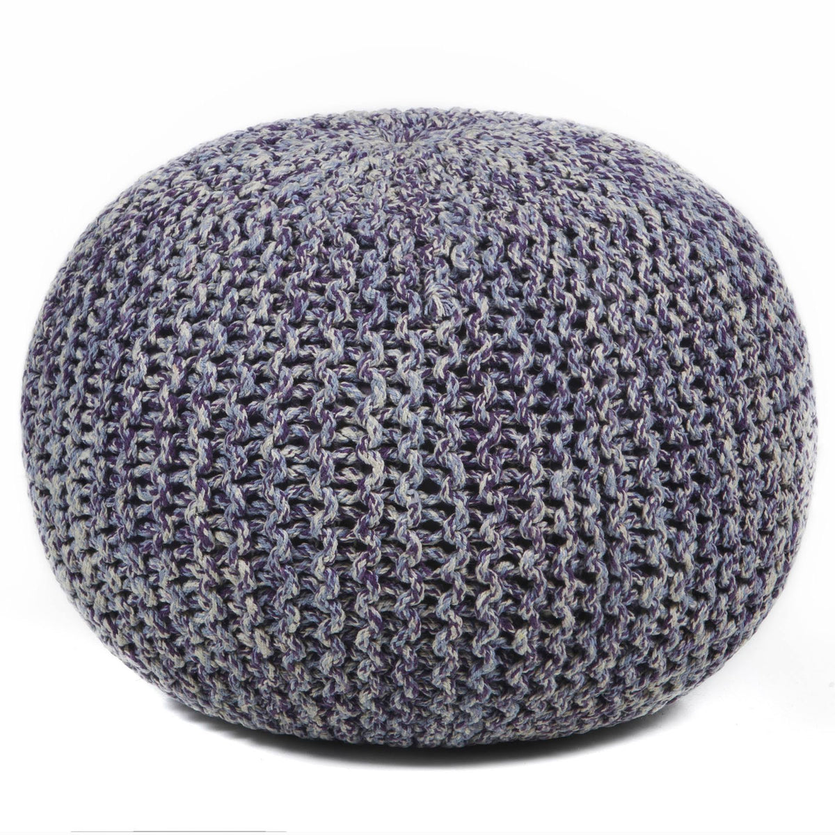 Purple Handmade Pouf W933239