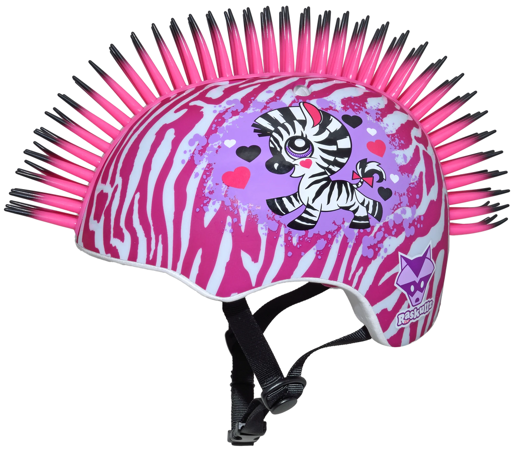 Zebra Mohawk Helmet, Child 5+ (50-54cm) K546