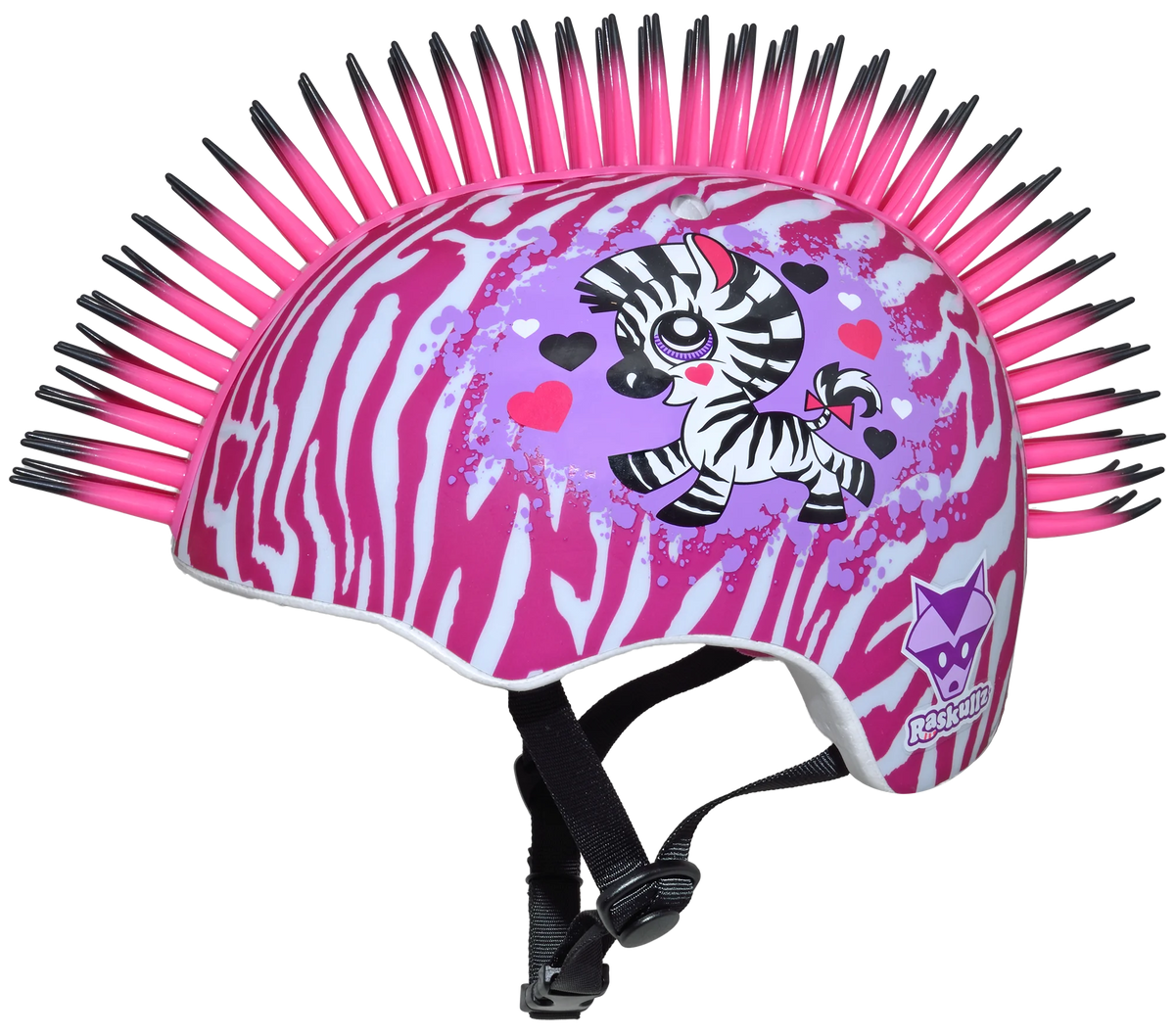 Zebra Mohawk Helmet, Child 5+ (50-54cm) K546