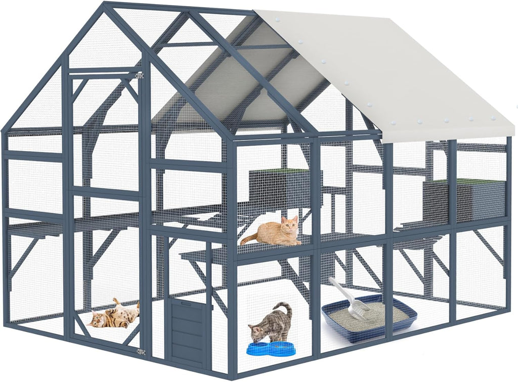 Large Catio Outdoor Cat Enclosure J75379