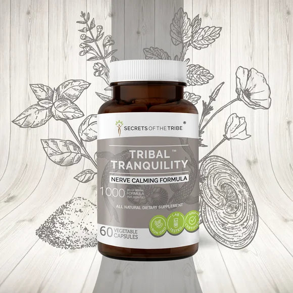 60 Capsules 500 mg Skullcap Lemon Balm Holy Basil Reishi Mushroom Valerian Y638318