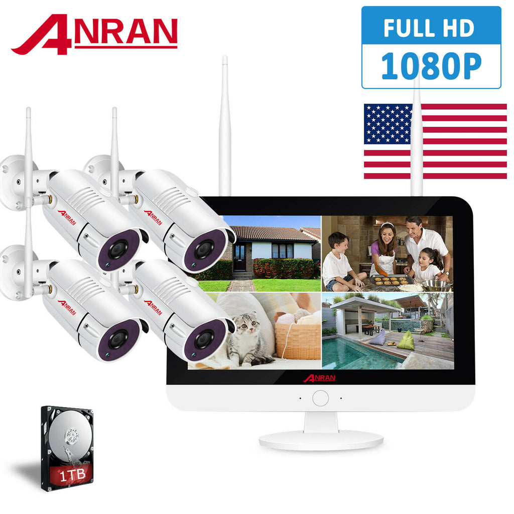 8CH 1TB NVR 1080p Wireless Security Camera System U295178