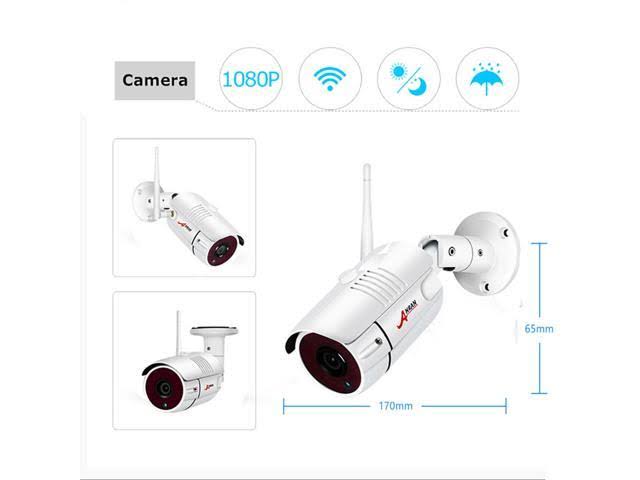 8CH 1TB NVR 1080p Wireless Security Camera System U295178