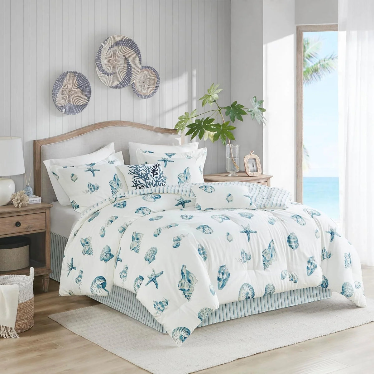 Coastal Reversible Comforter Set 4 Piece J251946