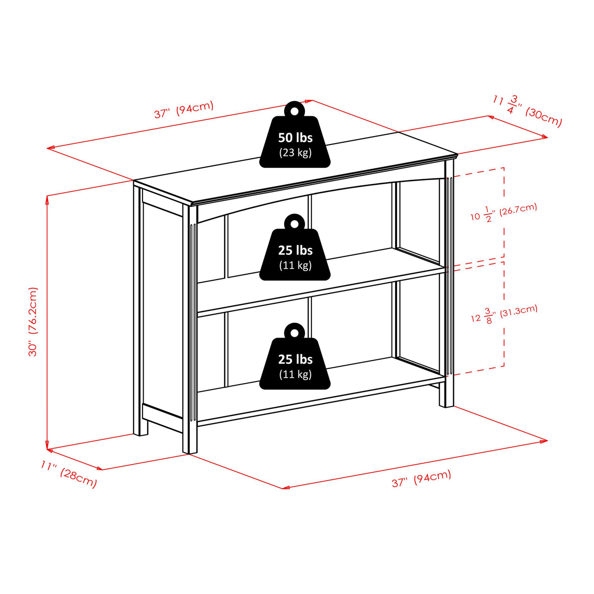 Espresso 5 Tier Storage Shelf N938172