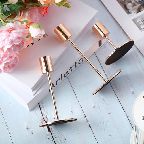 36 Pcs Matte Black Metal Candle Holders N16961