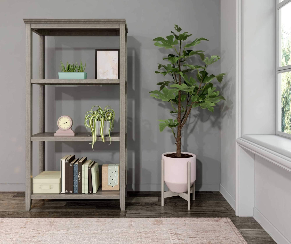Washed Grey 2 Shelf Bookcase V188