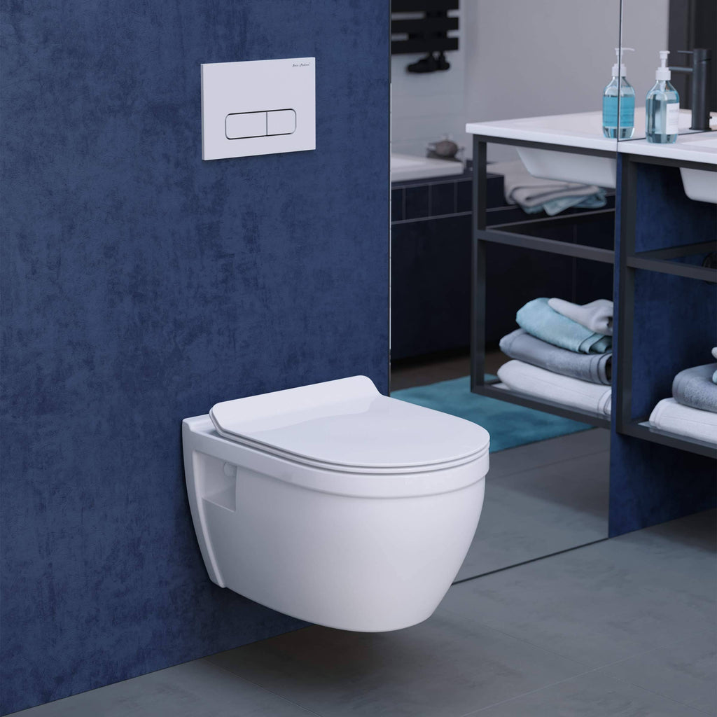 Glossy White Wall Hung Toilet S70565