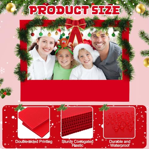 21 Pcs DIY Christmas Photo Booth Props Picture Frame 32" x 24" S330