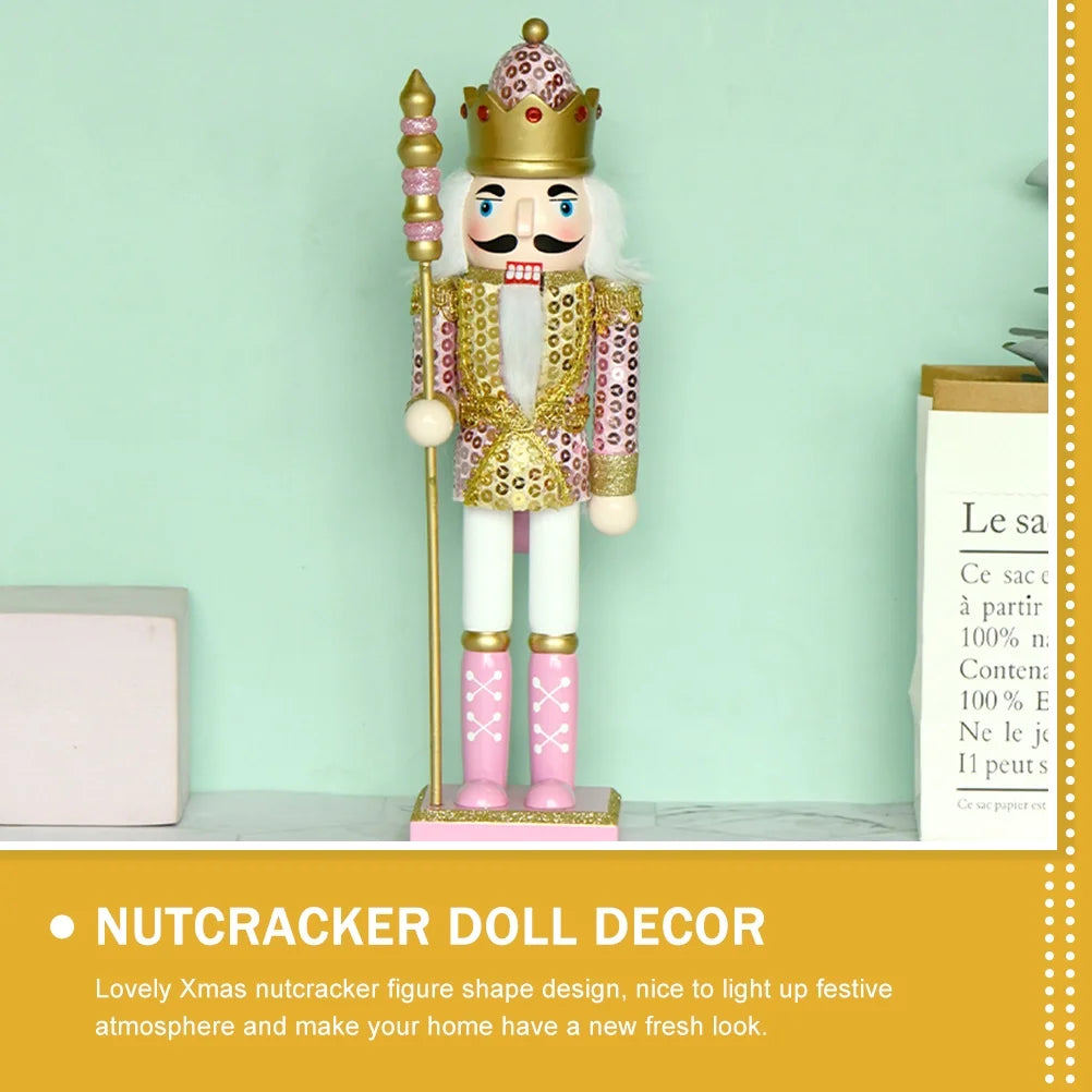 Small Wooden Nutcracker Doll Decor N4778