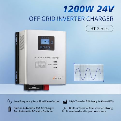 800W Pure Sine Wave Inverter with AC Charger V5488