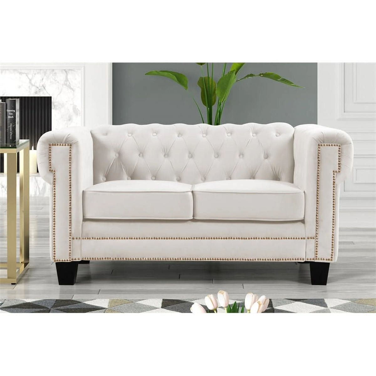 2-Piece Velvet Living Room Furniture Set S63200