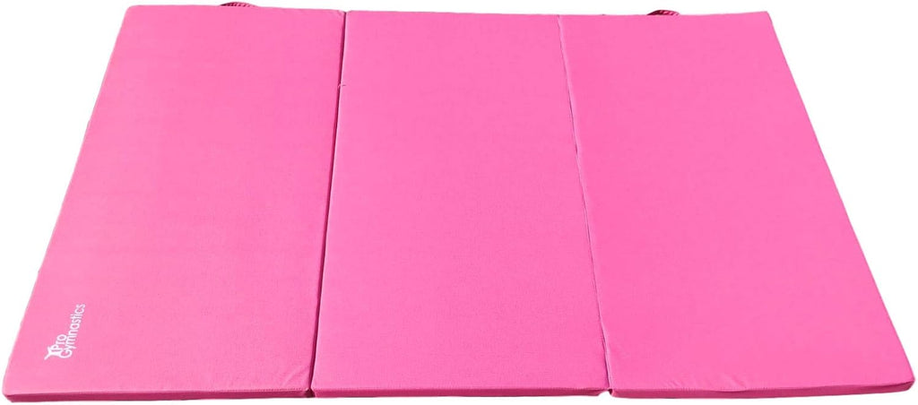 Extra Thick High Density Anti-Tear Gymnastics Gym Folding Exercise Mats (Pink) F67695
