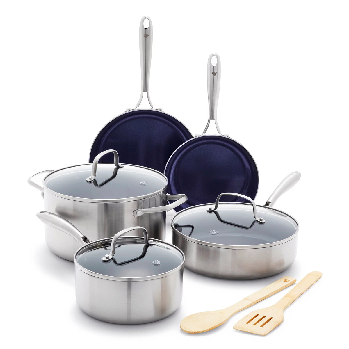 10pc Stainless Steel Cookware Set J835