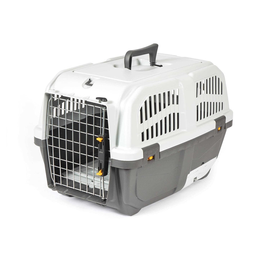 Plastic Cat Carrier with Integrated Litter Pan Z41997