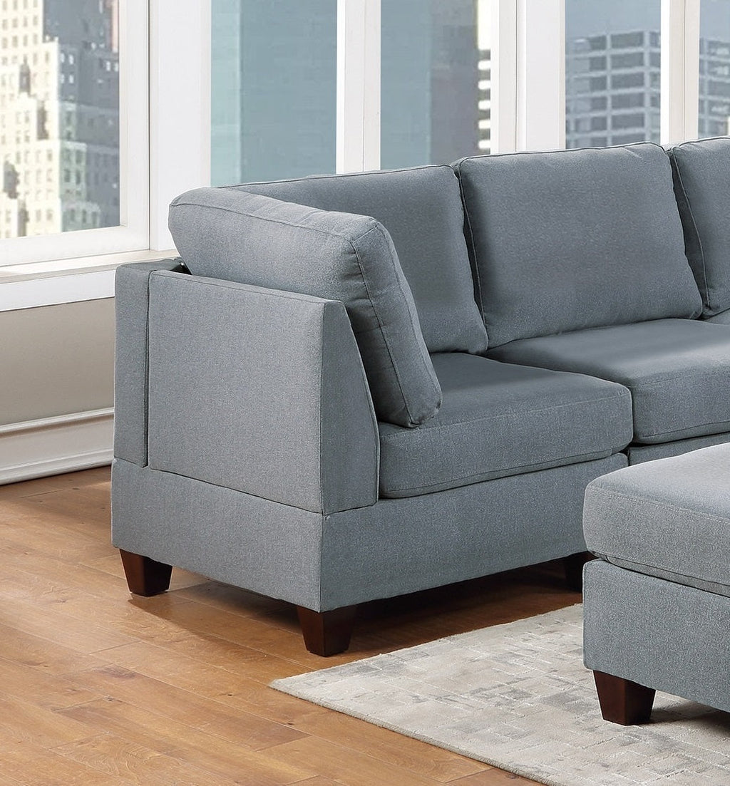 Modular Sectional 6pc Set Gray V67891
