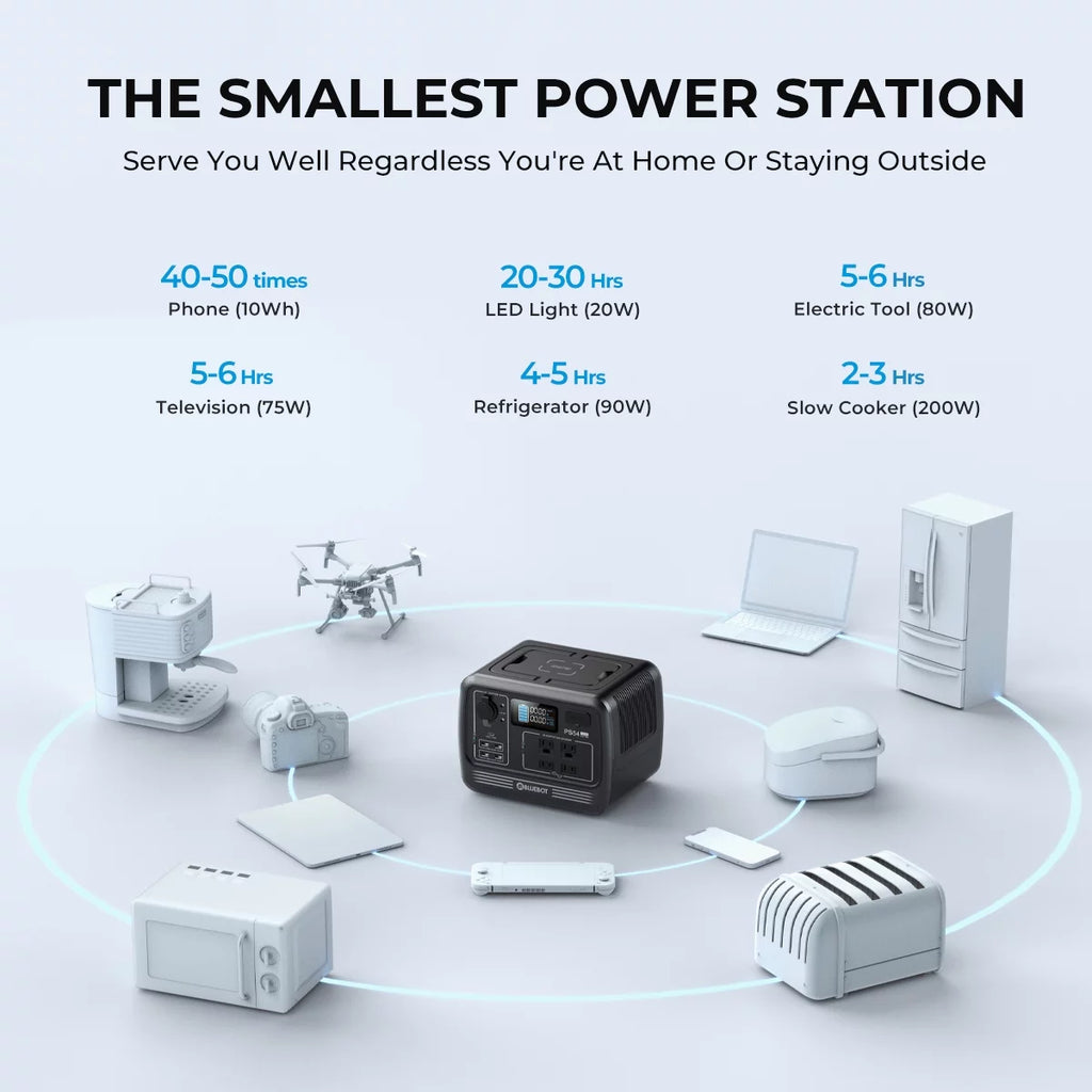 700W 537Wh LiFePO4 Portable Power Station V17535