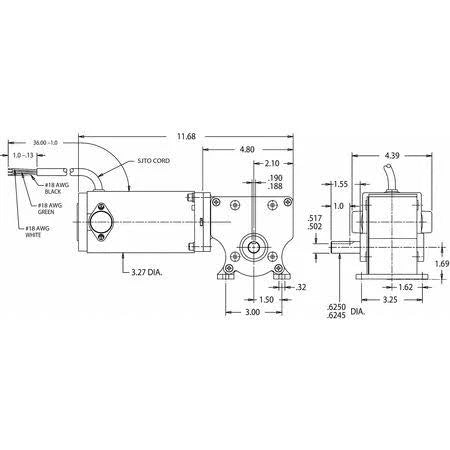 DC Gearmotor, 90 VDC N1447