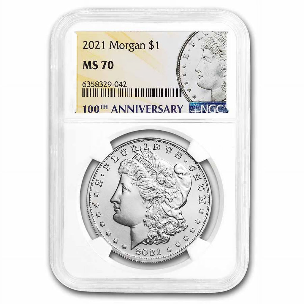 Silver Morgan Dollar MS-70 NGC F915
