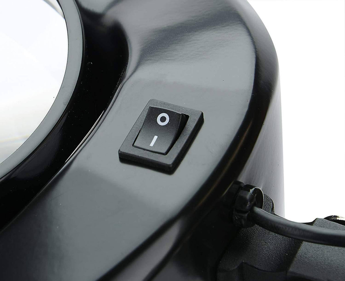 Black LED Lighted Desk Lamp Magnifier O159245