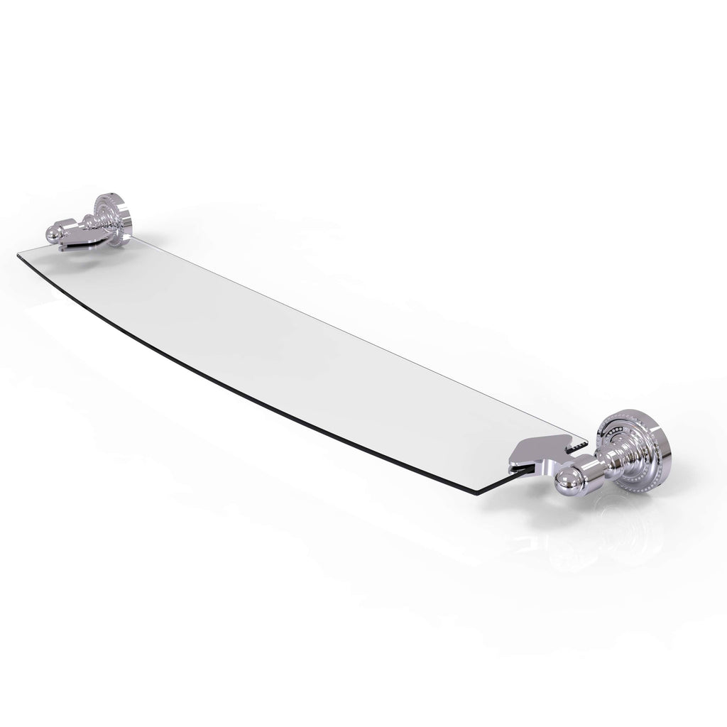18 inch Polished Chrome Glass Shelf X295892