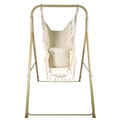 Hammock Chair Stand with Hanging Swing Chair, Heavy Duty Steel, Max Load 330 Lbs K580