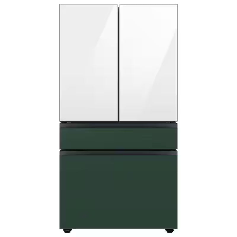 White Glass Top Panel for 4-Door French Door Refrigerator D2611