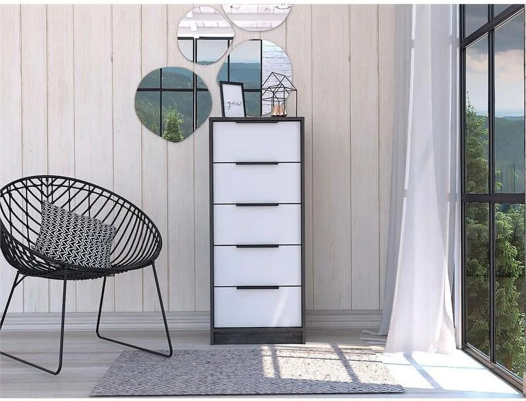 Modern 5-Drawer Engineered Wood Dresser E346490