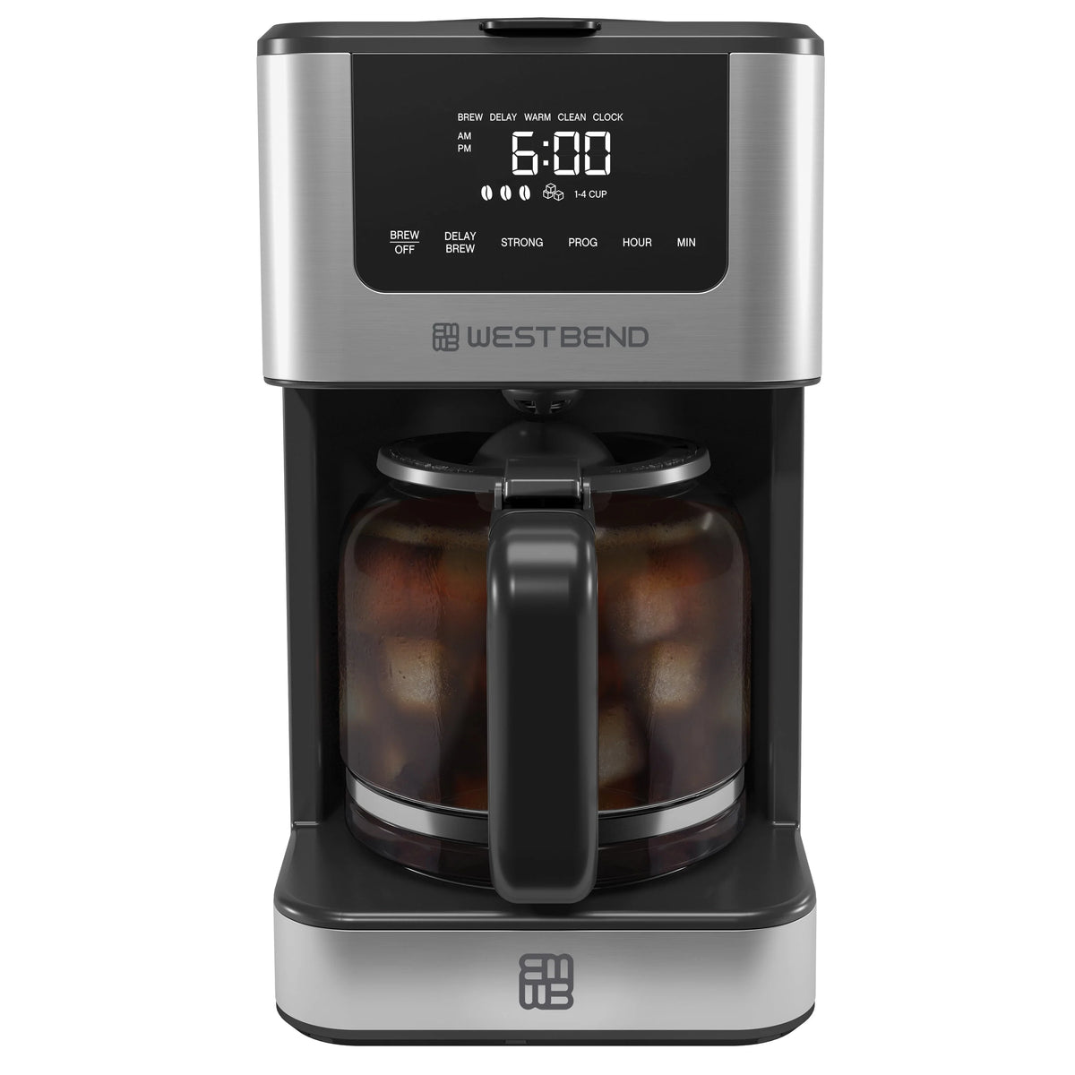 12 Cup Hot & Iced Stainless Steel Coffee Maker Y857