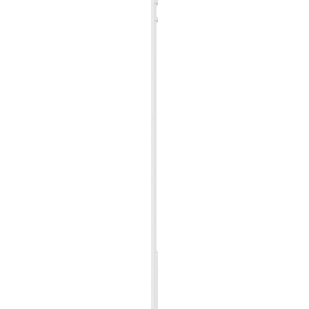 Two Equal Flat Panel PVC Pilaster with Decorative Capital & Base F746