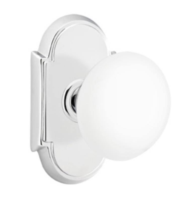 Double Dummy Clear Knob with Bright Nickel O9520
