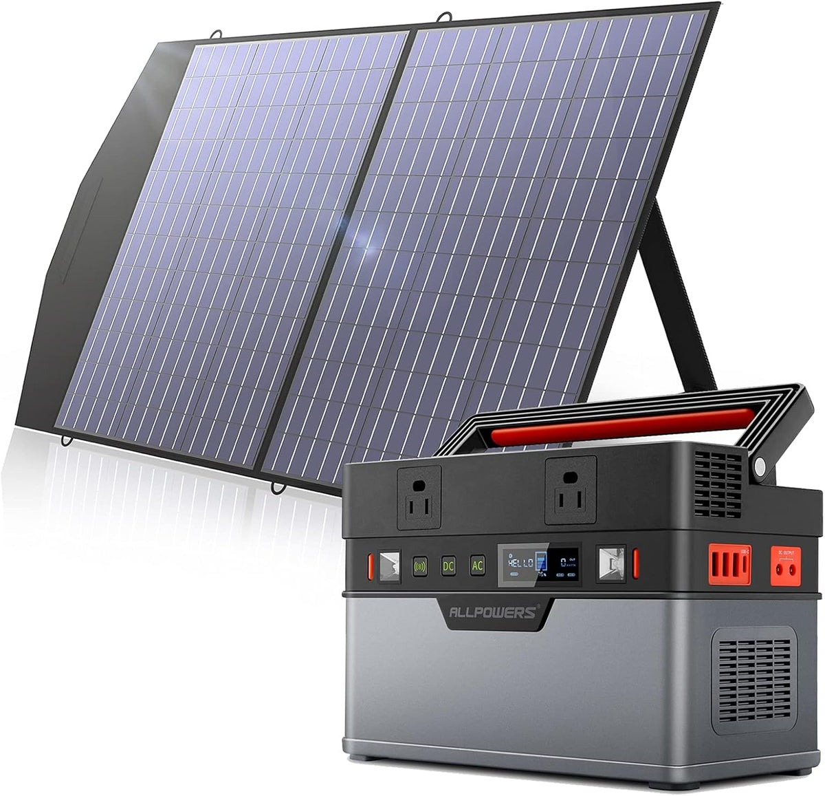 500W 606Wh Power Station with 100W Solar Panel S642022