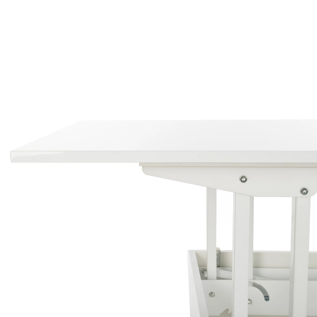 White Lift-Top Coffee Table X3781