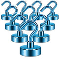 Magnetic Hooks, 30lb+ Heavy Duty with Hook, Pack of 10 A1511