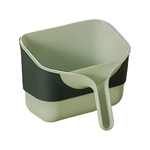 Green Plastic Small Trash Bin Y676