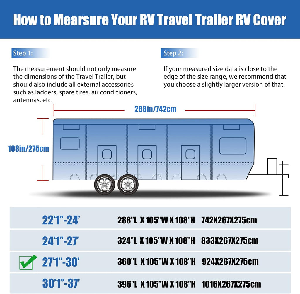 6 Layers Windproof Anti-Scratch UV Resistant RV Cover H792592