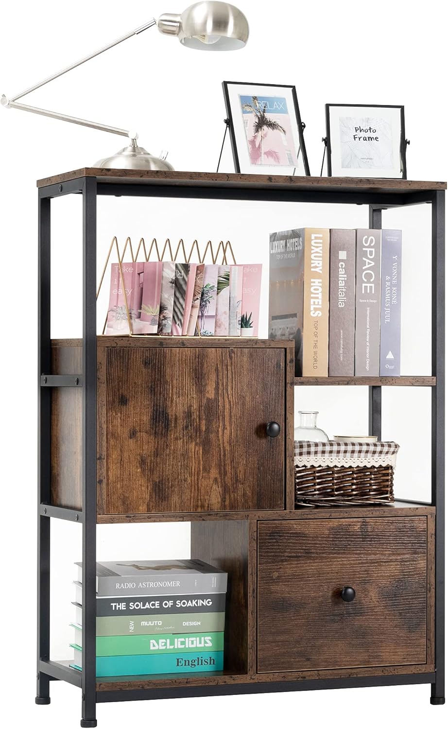 Storage Cabinet with Open Shelf and Drawer B451545