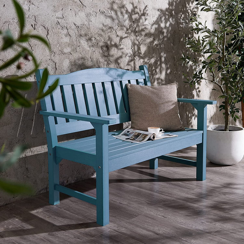 Weatherproof 2-Person 50" Poly Lumber Garden Bench G801